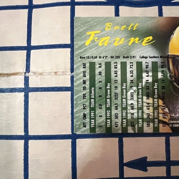 1996 Skybox Impact Rookies BRETT FAVRE ALL-TIME IMPACT ROOKIE #81 HOF Packers - Picture 5 of 8